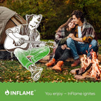 Inflame Fire Starters 400 pcs Fire Starters for Campfires, Grill, BBQ, Fireplace, Woodstove - Charcoal Starter - Waterproof, Weather-Resistant - Natural Wood Fireplace Starters