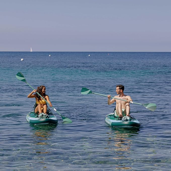 Paddle Board Paddle 2-in-1 Aluminum Sup Paddleboard Oar & Kayak Detachable 4 Piece | Double Sided Sup Oar Adjustable for Stand Up Board | Packable Paddleboard Ore & Kayak for Paddleboarding