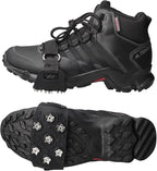 Crampon Traction Cleats Anti-Skid Traction Grips Crampons Spikes 7 Point Cleats for Footwear for Walking, Jogging, Hiking, Mountaineering Ice Snow Grips
