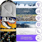 Sleeping Bags for Adults Youth Kids,3D Printing Camping Sleeping Bag for Girls Boys Lightweight Waterproof Cold/Warm Weather Sleeping Bag for 3 Seasons