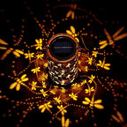 Homemory Dragonflies Solar Lanterns Lights Outdoor Waterproof, Hollowed-Out Metal Decor Lantern, Gifts for Women, LED Solar Lights Metal Decoration Outside for Yard, Patio, Backyard, Porch, Lawn