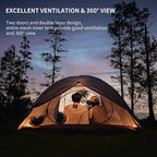 Naturehike Cloud River 2 Person 3 Person Backpacking Tent, Waterproof 2 Person 3 Person Tents for Camping, Double Layer Camping Tent