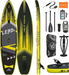 Lead 11‘ x 33" / 12’×35" Inflatable Stand Up Paddle Board - Premium SUP Board Kit - Ultra Stable Paddleboard for Adults & Youth - All Skill Levels - for Lakes, Oceans