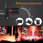 WINDFIRE Red Light Headlamp, Rechargeable Red Hunting Lights Headlight with 3 Lighting Modes, Zoomable, IPX4 Water Resistance Red Coyote Predator Light for Astronomy, Stargazing, Night Observation
