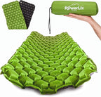 POWERLIX Ultralight Inflatable Camping Sleeping Pad - Camping Mattress Sleeping Mat for Backpacking, Hiking, Compact Lightweight Sleeping Pad for Camping, Inflation Bag/Repair Kit Included
