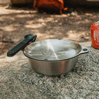 FULL WiNDSOR - MAGWARE - Magnetic Bowls and Plates (8PCS) & Magnetic Camping Cutlery Set (6PCS), Portable Knife, Fork & Spoon with Case, Travel Dinnerware & Silverware for Camping, Outdoor Backpacking