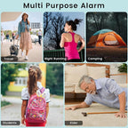 TIPSEAN Personal Safety Alarm - 135dB Ultra Loud Siren with LED Strobe Light, USB-C Rechargeable, Compact Keychain Alarm for Women/Men, Emergency Flashlight & Vibration Alert(Blue)