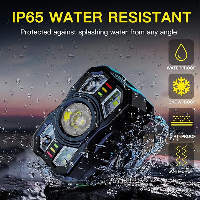 KunHe 10 Pack Headlamp Flashlight Head Lamps led Rechargeable Headlight Motion Sensor Head Lamp 10 Mode for Outdoor Camping Gear Hiking Fishing Running Cycling Headlight Emergency Lights for Home