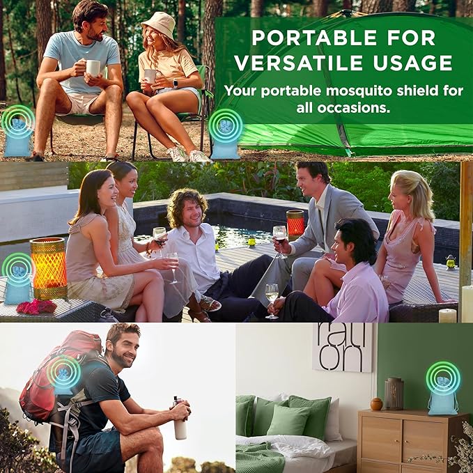 Mosquito Repellent Outdoor Patio Pouches: Natural Insect Deterrent with Citronella & Peppermint Oils - Safe for Kids & Pets - Ideal for Yard, Camping, Home & Indoor Use - 10 Hanging Portable Pouches