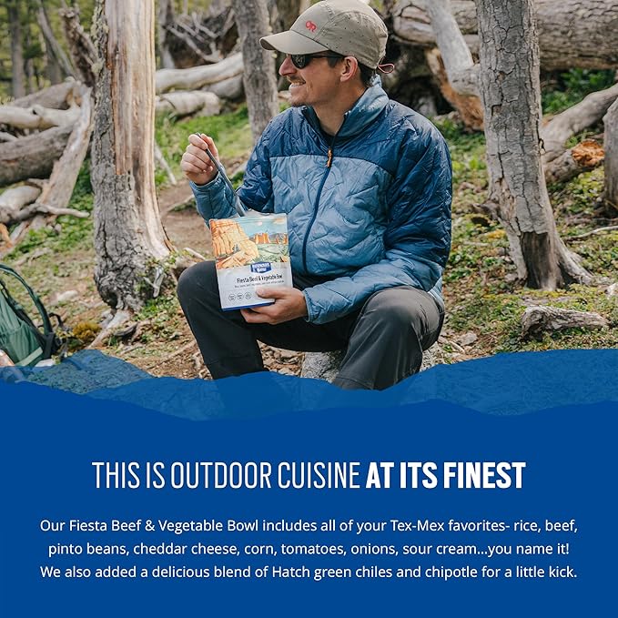 Backpacker's Pantry Fiesta Beef and Vegetable Bowl | Freeze Dried Backpacking & Camping Food, 1 Count