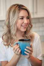 Simply Charmed Ceramic Pour Over Coffee Maker with 40 Count Melitta Filters - Elegant Single Serve Coffee Dripper for Rich Brewed Pour Over Coffee - Base Measures 4", Height 3" - Brews 8-16 oz