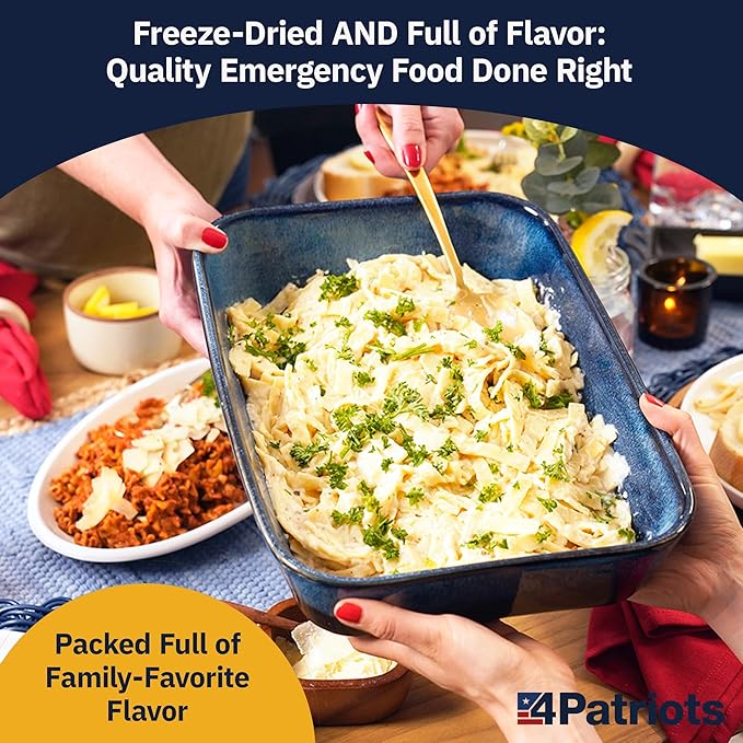 4Patriots 4-Week Survival Food Kit: Emergency Food Supply Designed to Last 25 Years, 192 Servings