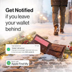 SPOTMINDERS Apple MFi Certified Wallet Tracker for Valentines Day Gifts for Women (iOS Only) Works with Apple Find My IP68 Rechargeable Tracking Card 0.07in Slim iPhone Item Finder for Luggage, Purse
