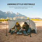 Naturehike Mongar UL 1-2 Person Backpacking Tent,15D Nylon Waterproof Ultralight One Person Two Person Tent with Footprint