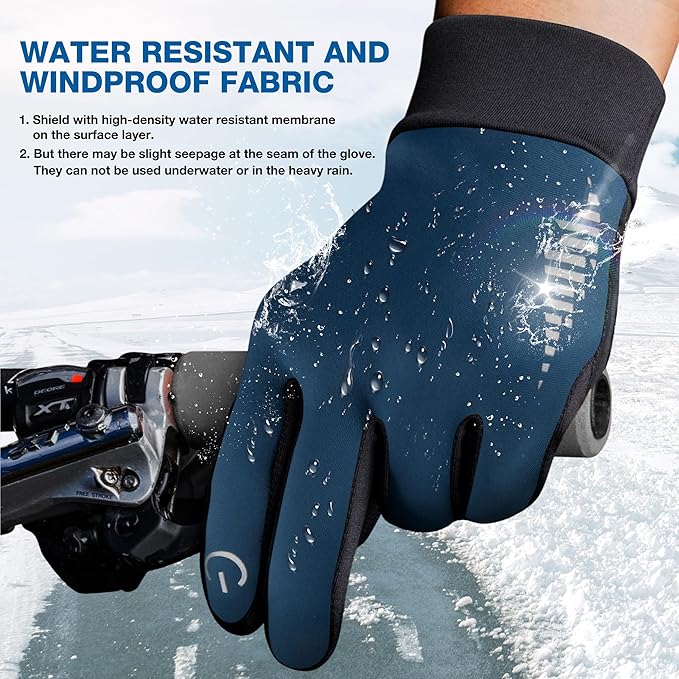 SIMARI Winter Gloves Women Men Ski Snow Gloves Liner Thermal Warm Touch Screen, Suit for Running, Cycling, Biking, Hiking, Driving, Walking, Typing, Freezer Work, Sports, Soccer, Shooting, Gaming 102