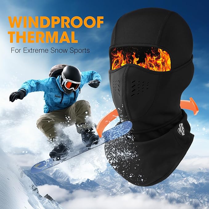 WTACTFUL Breathable Warmer Balaclava Ski Mask Windproof for Cold Weather Winter Skiing Snowboarding Snowmobile Motorcycle