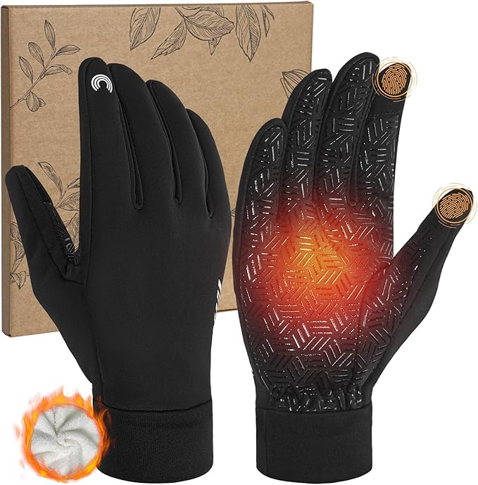 RIGWARL Gloves for Cool&Cold Weather Waterproof, Winter Gloves for Men Women Touch Screen