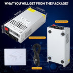 VAYALT 60V 20A 1200W DC Switching Power Supply, Universal Regulated Switching AC 110V/220V to DC 60V Transformer, 60V Power Supply for Industrial, CCTV, Computer Project, 3D Printer, LED Strip Light