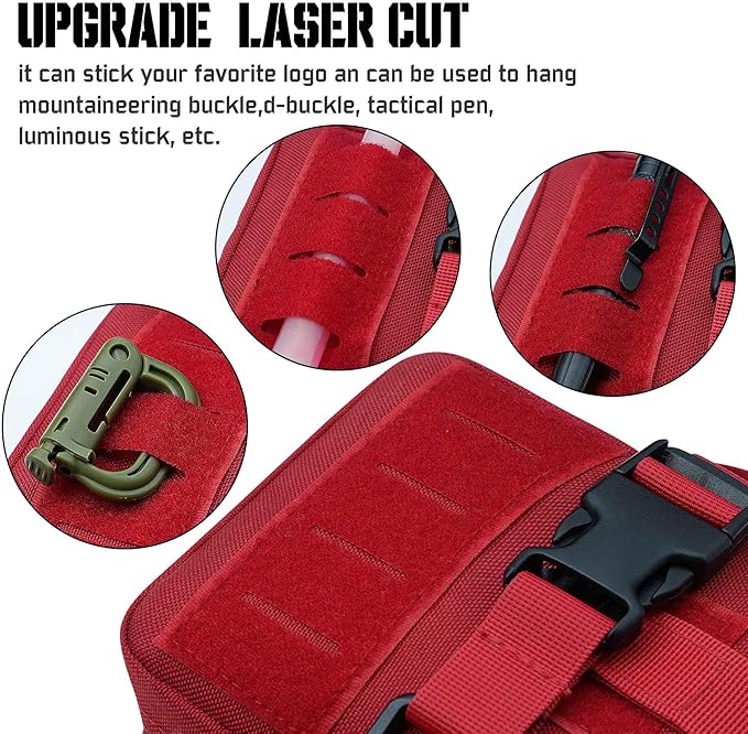 Upgrade Molle Rip Away Ifak Pouch, Tactical Small Belt First Aid Pouch Medical Utility EMT Pouch Only