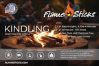 Flame Sticks Natural Wood Kindling 7–8 lbs of 5-6" Long Kiln-Dried Fire Starter Sticks, 100% Chemical-Free – Easy Lighting for Campfires, Fire Pits, Grills, Pizza Ovens & Wood Stoves