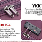 Hanke 20 Inch Expandable Carry On Luggage 22x14x9 Airline Approved Softside Suitcases with Wheels Lightweight Travel Luggage Rolling Suitcase with Lock for Men and Women.(Purple)