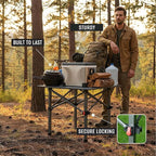 Folding Camping Table, Portable Lightweight Beach Tables for Sand Foldable, Aluminum Roll-up Folding Square Table for Outdoor Camping, Picnic, Card, Travel (Black)