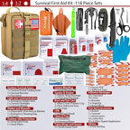 [Upgrade] Survival First Aid Kit Outdoor Molle System with Tactical Gear Set Trauma Kit for Camper Travel Hunting Hiking and Adventures