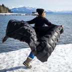 Horizon Hound Down Camping Blanket - Outdoor Travel Quilt | Sustainable, Insulated, Lightweight & Warm Gear for Sleep, Camping, Stadium, Hiking & Festivals | Water Resistant, Packable & Compact