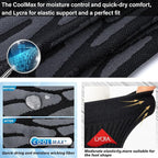 Hylaea Quarter Athletic Running Socks No Blister, Cushion Moisture Wicking Socks for Cycling Sport