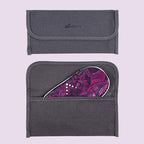 Luxury Silk Sleep Mask with 22mm Mulberry Silk, Velvet Elastic Band, Heat Therapy Pocket, and Travel Pouch, Purple Color