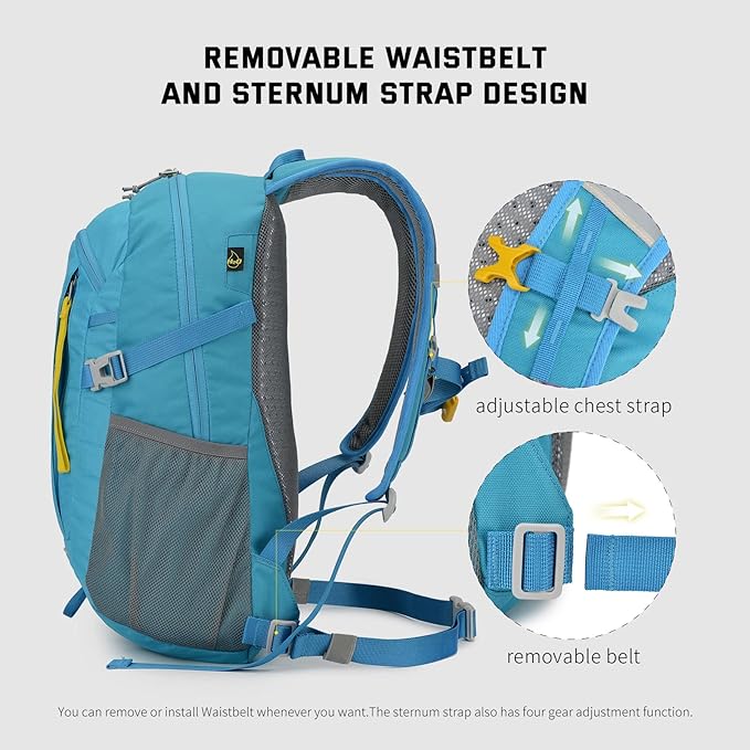 SKYSPER Small Hiking Backpack, 20L Lightweight Travel Backpacks Hiking Daypack for Women Men