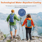 Seektop Small Hiking Backpack 12L to 15L Expandable Travel Packable Waterproof Daypack Lightweight Hiking Bag for Women Men