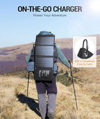 BLAVOR 30W Solar Charger USB-A QC3.0 24W USB-C DC 30W Outputs, Foldable Solar Panel for Camping, IPX4 Waterproof, Solar Battery Charger Compatible with Solar Generators, Phones, Tablets