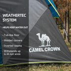 CAMEL CROWN Tents for Camping 4/6 Person Tent Waterproof Easy Setup Backpacking Tents