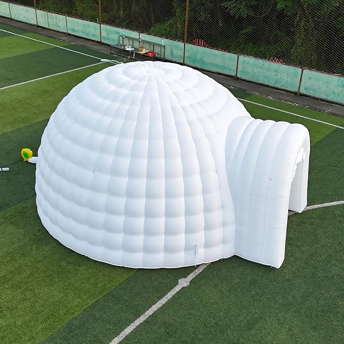 SAYOK Outdoor Portable Inflatable Igloo Dome Tent with Led Light for Party Wedding Event Camping