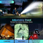 2025 New Super Bright Rechargeable Spotlight 90,000 Lumen Flashlight Handheld Spotlight,10000mAh Spot Light Outdoor Runtime 48+ Hrs,Flashlight Searchlight Flood Camping Hunting Boating with Tripod