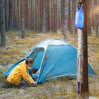 Membrane Solutions Gravity Water Filter 1 Gallon, NSF/ANSI 42&372&401 Certified, 0.1μm Versatile Water Purifier Camping with Adjustable Tree Strap Storage Bag, Survival Gear for Emergency Preparedness