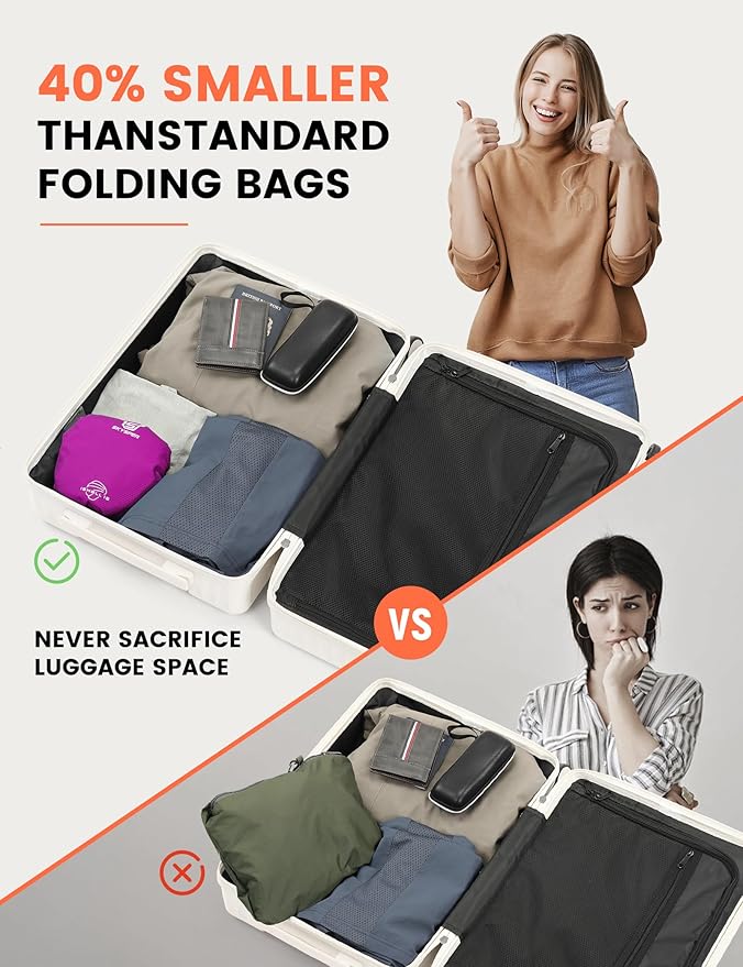 SKYSPER 15L Lightweight Small Hiking Backpack for Women Men, Foldable Travel Daypack, Packable Camping Backpack Mini Outdoor Hiking Bag (Purple)