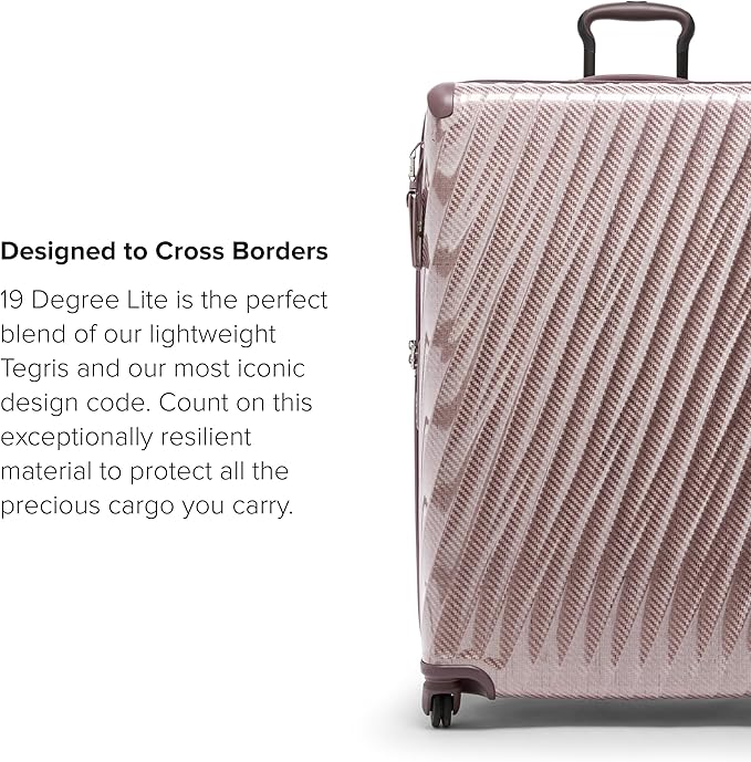TUMI - 19 Degree Lite 4 Wheel Luggage - Lightweight and Highly Durable, Modern Contour, Hard Shell Men's and Women's Suitcase - 30" Extended Trip Packing Case, Blush