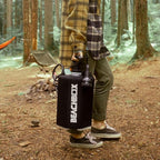 BeachBox Portable Shower Tank – Insulated Hot & Cold Water Tank for Camping, Beach, & Outdoor Adventures – 1.3 Gal Capacity – Multi-Spray Shower Gun – Easy Fill & Carry