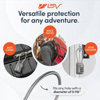 TSA Accepted Luggage Travel Lock, Set-Your-Own Combination Lock for School Gym Locker, Luggage Suitcase Baggage Locks, Filing Cabinets, Toolbox, Case (Slate Gray, 1 Pack)