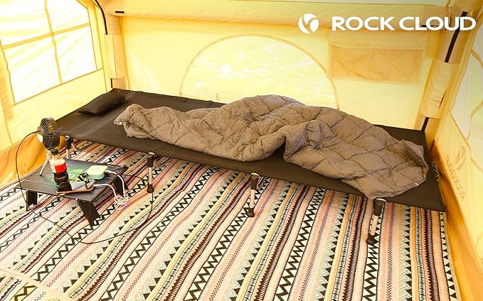 ROCK CLOUD Packable Camping Blanket Ultralight Outdoor Blankets Stadium for Hiking Camp Travel Outside Sports, Size L, 79 x 57 inch