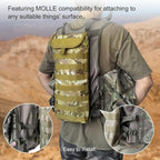 5L Hydration Pack, Water Backpack with 3L Water Bladder, MOLLE System for Outdoor Hiking, Biking, Running