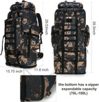 Hiking Backpack for Men 70L/100L Camping Backpack Military Rucksack Molle 3 Days Assault Pack for Climbing