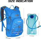 Hydration Backpack,Lightweight Hiking Backpack with 2L Water Bladder,Water Backpack for Biking, Running, Festival