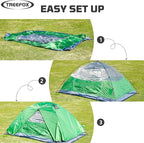 Camping Tent Portable Waterproof Instant Camping Tent with 1-Minute Setup Lightweight Tent for Camping Beach Outdoor Travel Backyard
