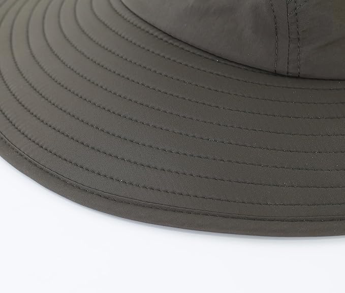 Home Prefer UPF 50+ Mens Wide Brim Fishing Hat with Neck Flap Sun Hat for Men Women Sun Protection Cap