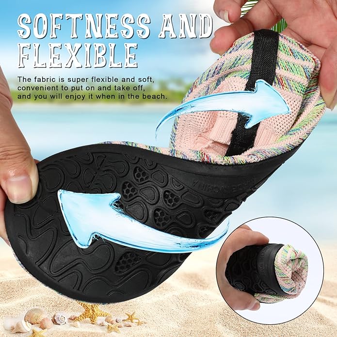 ANLUKE Womens Mens Water Shoes Barefoot Quick-Dry Aqua Socks for Beach Swim Surf Water Sport