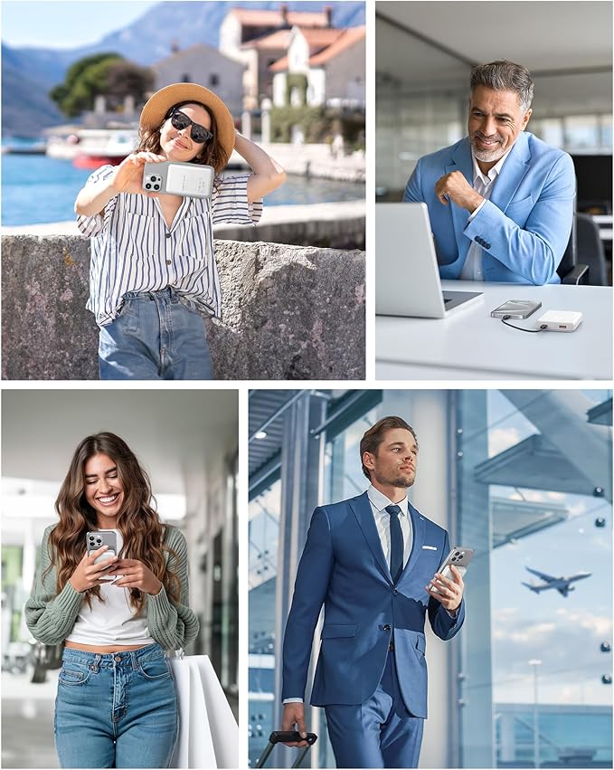 Magnetic Portable Charger Power Bank 12000mAh MagSafe Compatible Battery Pack PD 22.5W USB C Fast Charging Wireless Battery Pack Phone Charger for iPhone 17/16/15/14/13/12 All Series