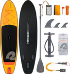 Retrospec Weekender Inflatable Stand Up Paddle Board Includes Paddle, Pump, and Accessories 10’6” Lightweight iSUP, Puncture Resistant Inflatable Paddle Board for Adults